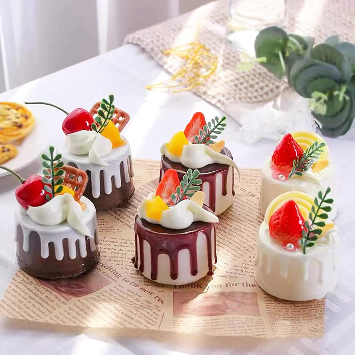 8-Cavity round Silicone Molds, 3 Pack Large round Silicone Baking Molds, Non-Stick Cookie Mold for Baking Cake/Chocolate/Muffin/Cupcake/Brownie/Pudding Jello/Candy/Handmade Soap image number 4