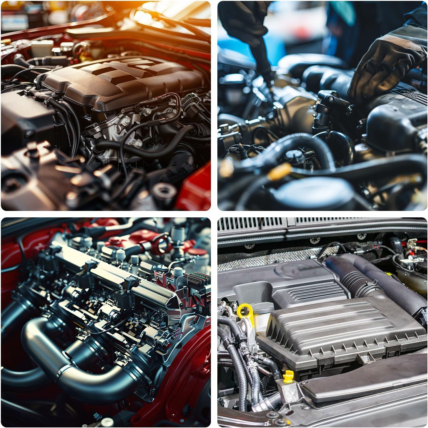 113Pcs Vacuum Connector Assortment, Automotive Vacuum Tubing Connector Vacuum Hose Connector Tee/Straight/Reducer Vacuum Line Connectors Vacuum Fittings (12 Sizes) image number 2