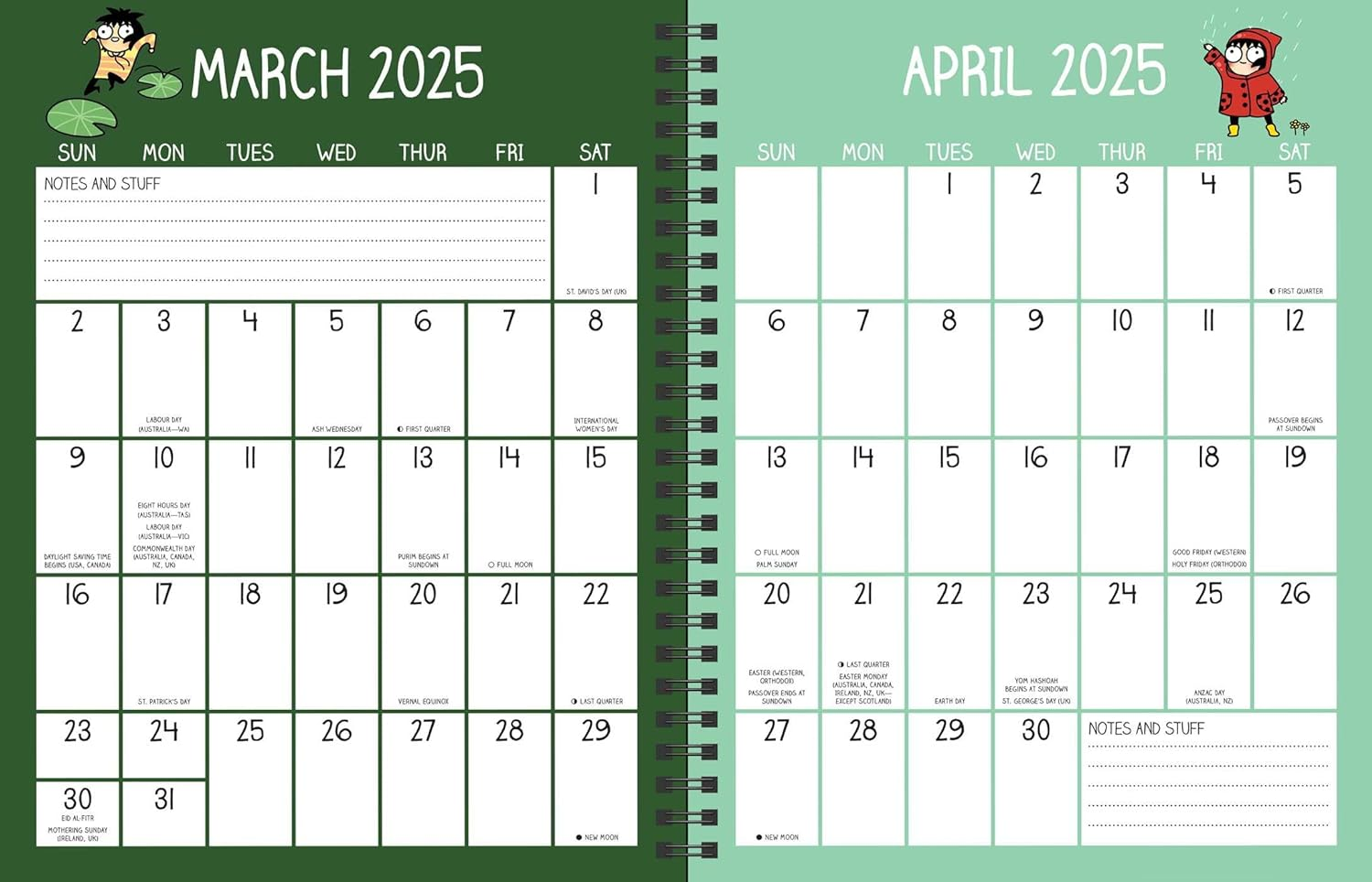 Sarah'S Scribbles 12-Month 2025 Monthly/Weekly Planner Calendar: Get It Together! image number 2