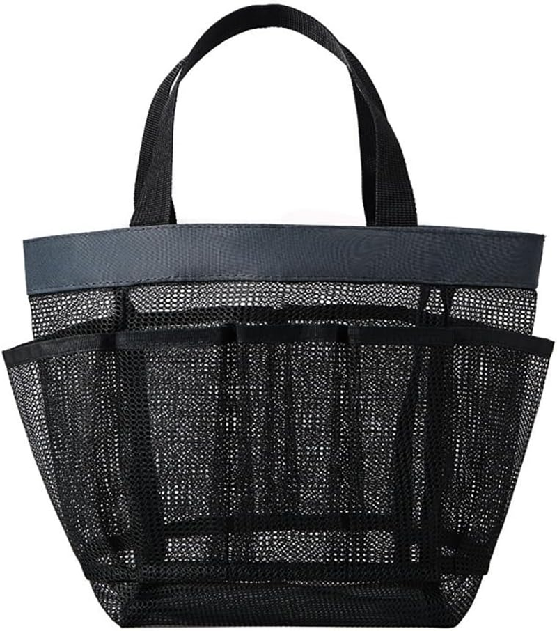 Portable Mesh Shower Bag, Shower Caddy Portable with 8 Pockets, Quick Dry Bathroom Tote with Durable Oxford Handle, Toiletry Storage for Gym, Beach, Travel, SZTTY image number 1
