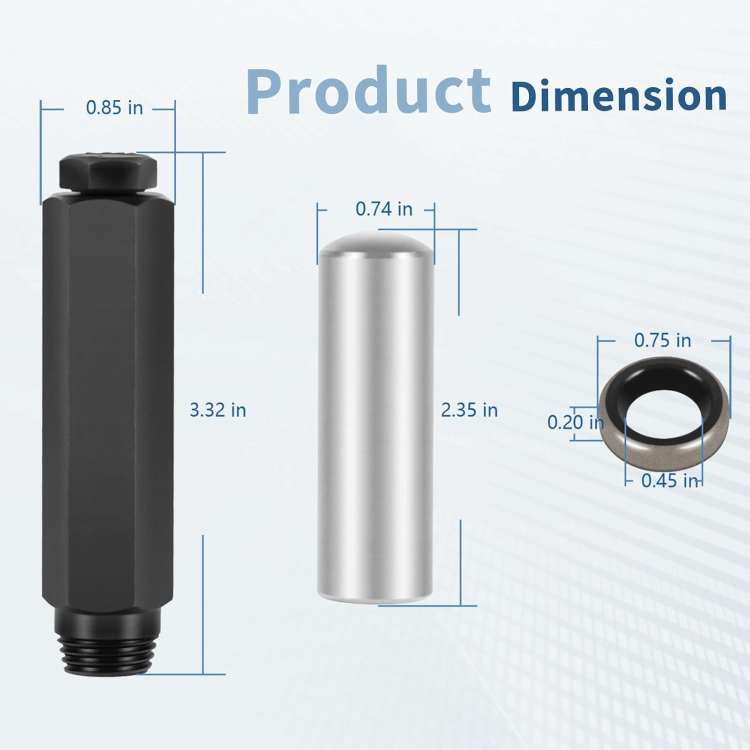 Transmission Shifter Seal Remover & Installer Tools Set with New Seal, Fit for GM 4L60E 4L80E Auto Transmission, for Chevy Trucks with V6 and V8 Engines image number 6