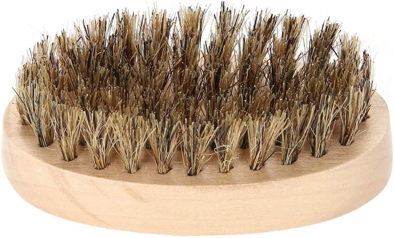 Pocket Beard Brush, Moustache Brush, Moustache Comb, Medium Firm Moustache, Natural Boar Bristles and Travel Friendly, Beard Shaping Tool with Handle image number 6