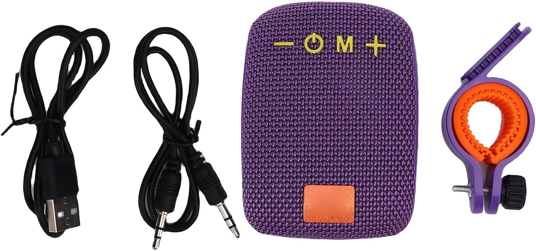 GOWENIC Portable Bluetooth Speaker for Bike, IPX5 Waterproof Bike Speaker with FM Radio, TWS Pairing, for Cycling Hiking Camping (Purple)