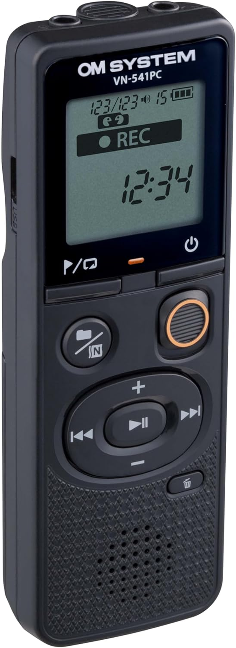 OM SYSTEM VN-541 PC Digital Voice Recorder with Omnidirectional Microphone, One-Touch Recording, Noise Cancellation & 4 GB Memory image number 1