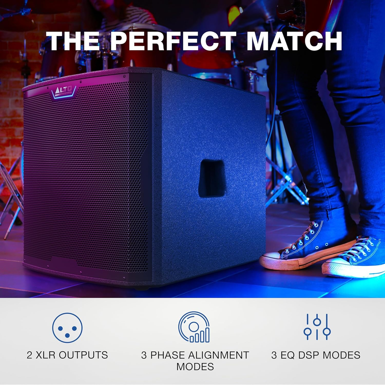 Alto Professional TS15S - 2500W 15-Inch Subwoofer, Powered PA Speaker with 6 Selectable DSP Modes, Easy Setup, 130 Db, 3" Voice Coil, Superior Bass image number 5