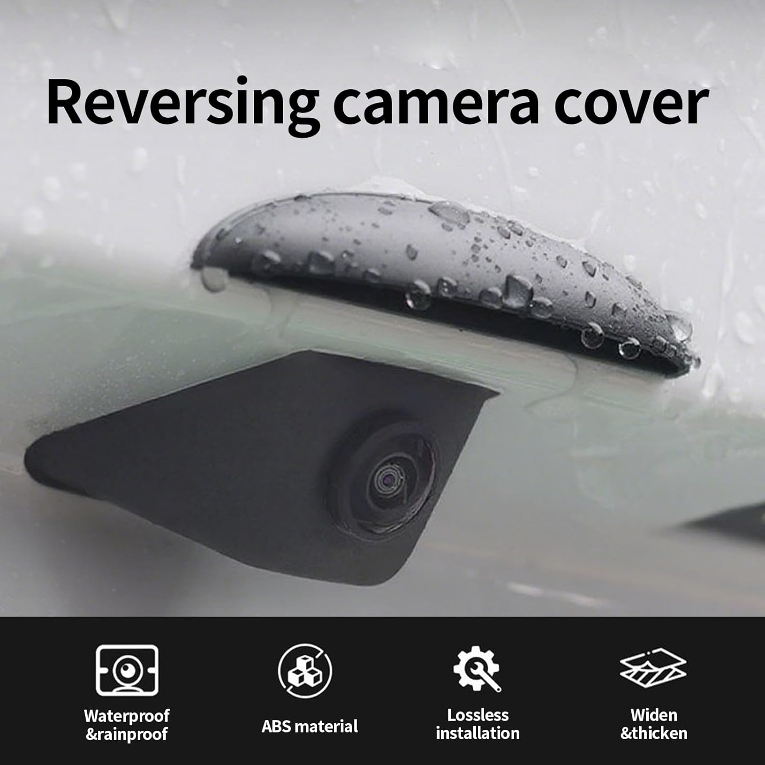 Rear Camera Cover for Car - Backup Reverse Camera Anti-Rain Cover,Adhesive Sticker for Auto Truck Vehicle Daily Rainy Days Winter Outdoor Parking Driving Highway
