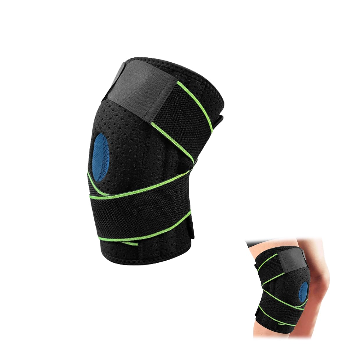 Knee Brace with Side Stabilizers & Patella Gel Pads, Adjustable Knee Support Brace for Men and Women, Hinged Knee Brace for Meniscus Tear, One Size Compression Sleeve for Arthritis Pain image number 4