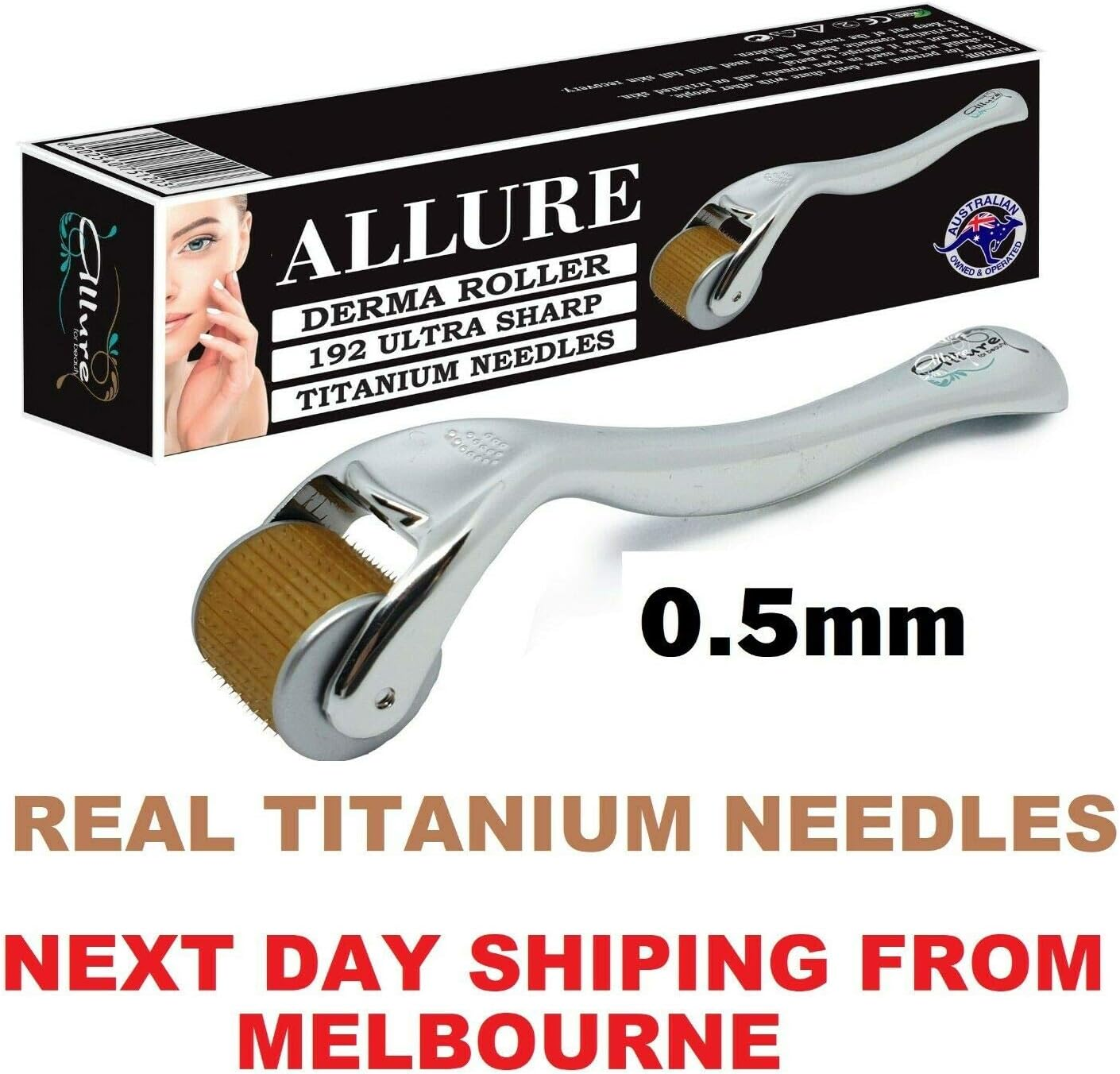 Derma Roller 0.5Mm 192 Titanium Needles anti Aging Skin Care Tool Microneedles Dermaroller image number 5