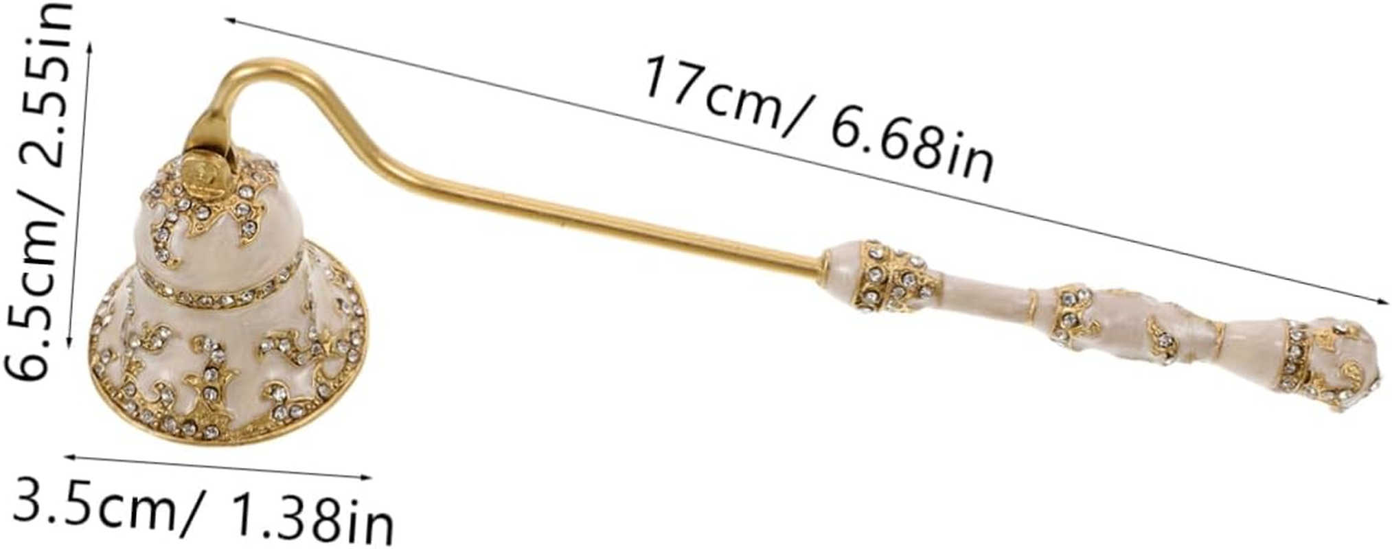 PLAFOPE Vintage Metal Candle Snuffer Decorative Wick Extinguisher for Candles Light Long Handle Flame Extinguisher Tool image number 1