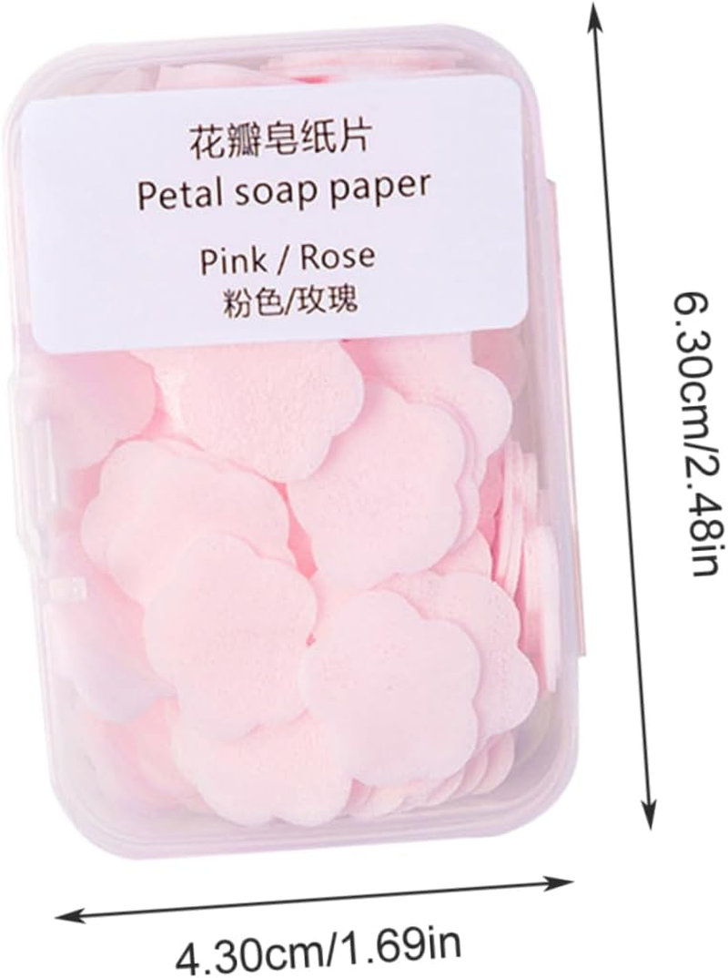 UPKOCH 16 Boxes Portable Disposable Soap Paper Sheets Travel Hand-Washing Soap Flakes in Lemon Milk Rose and Jasmine Scents for Outdoor Use image number 6