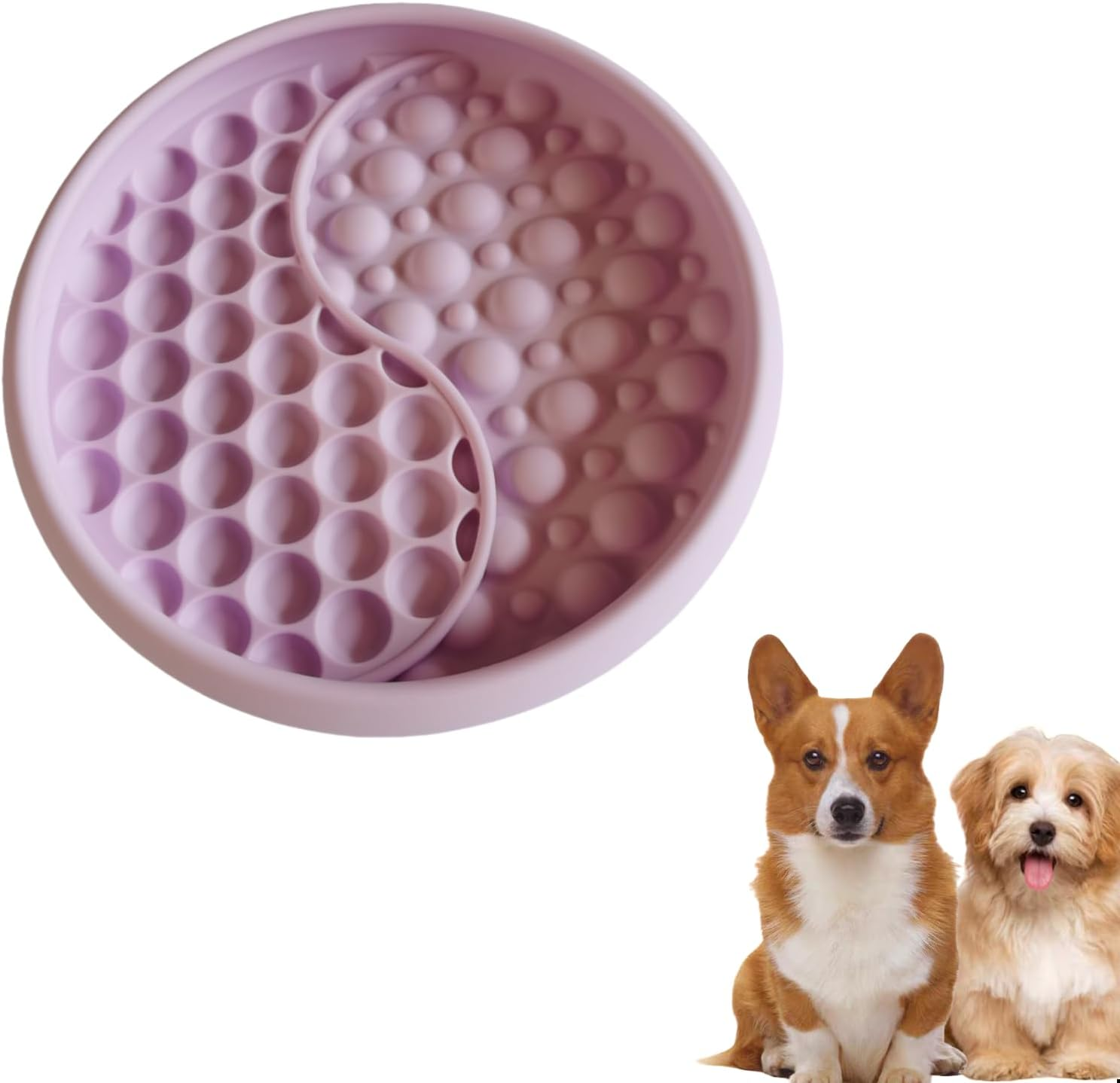 Kawlxpp Lick Mat for Dogs Silicone Lick Mats Dog Slow Feeder, Puppy Cat Licking Pad to Reduce Anxiety (Lt Blue, Small)