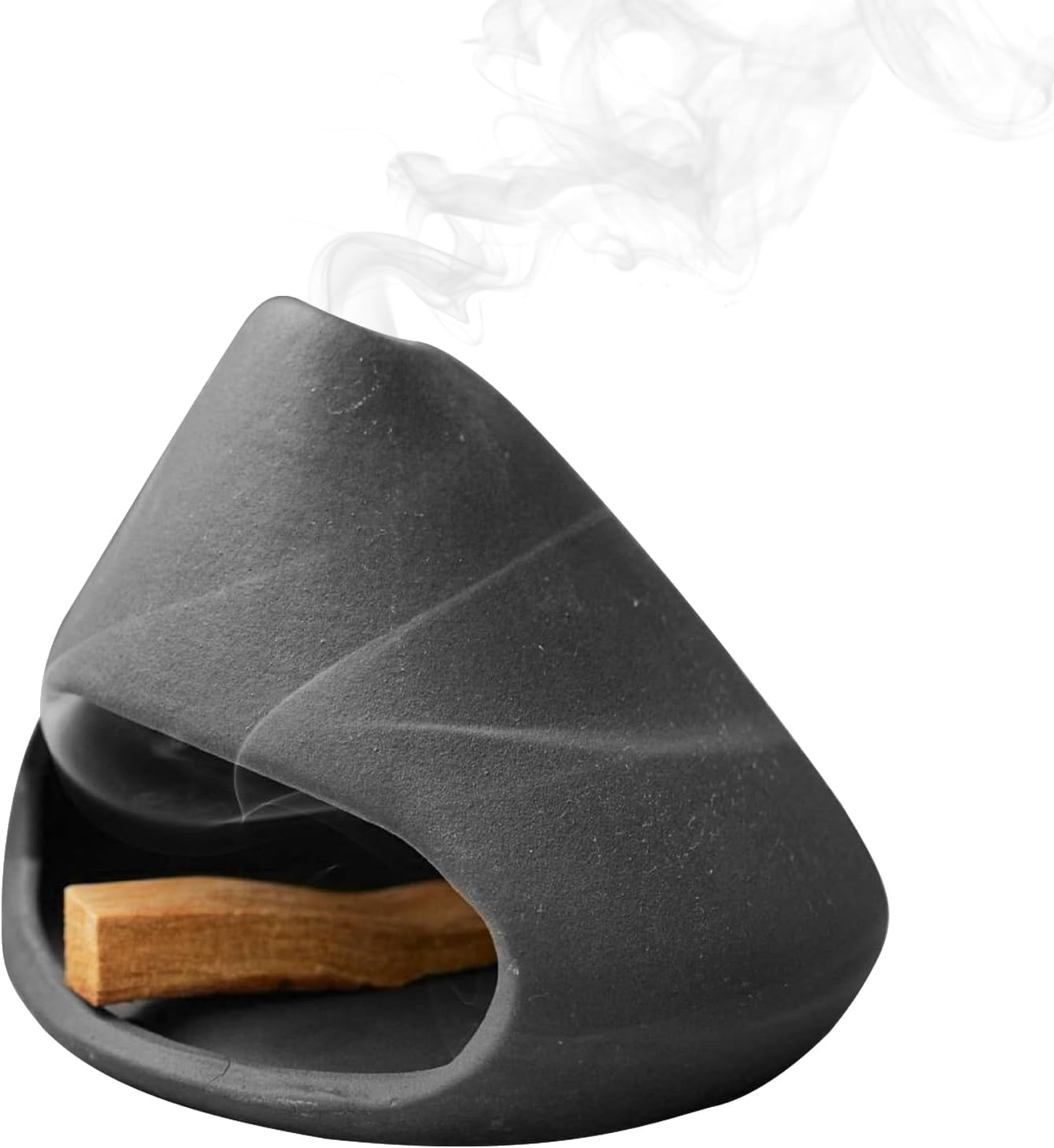 Mrmrkura Ceramic Incense Burner Holder for Palo Santo Sticks, Sage, Incense Sticks - White