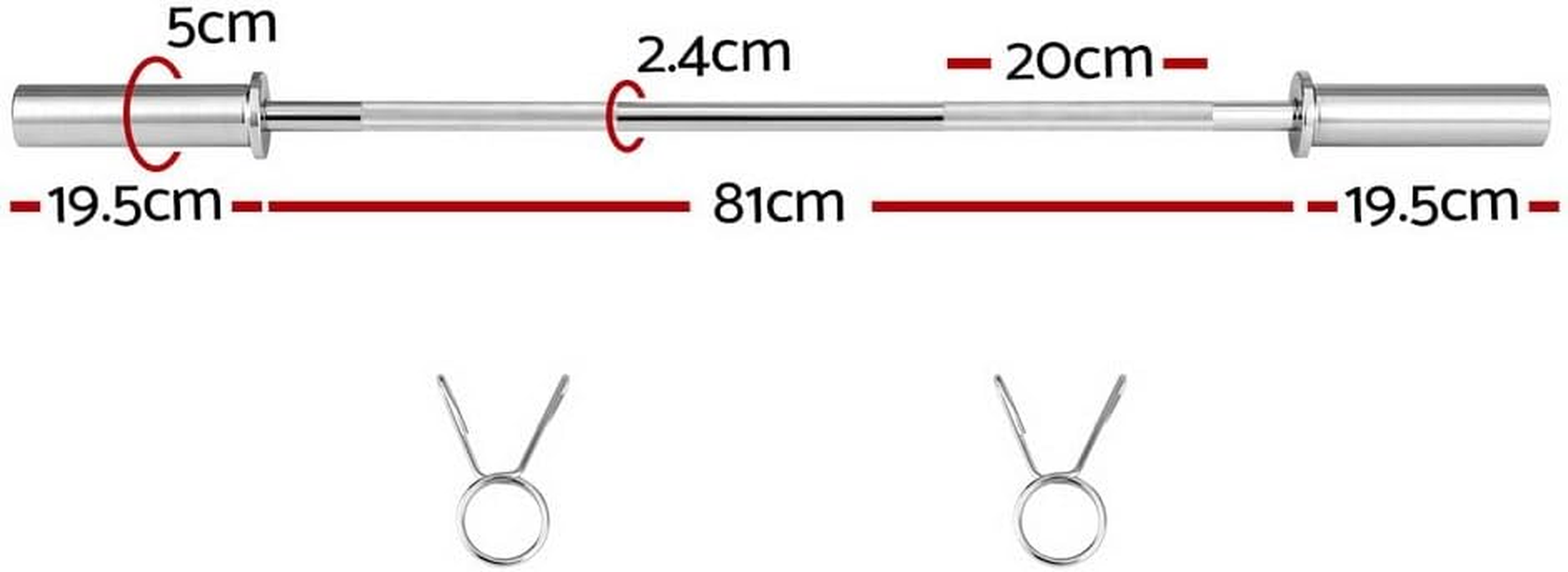 Everfit Barbell Bar Weights Lifting Dumbbells Olympic Training Bar Gym Fitness image number 1