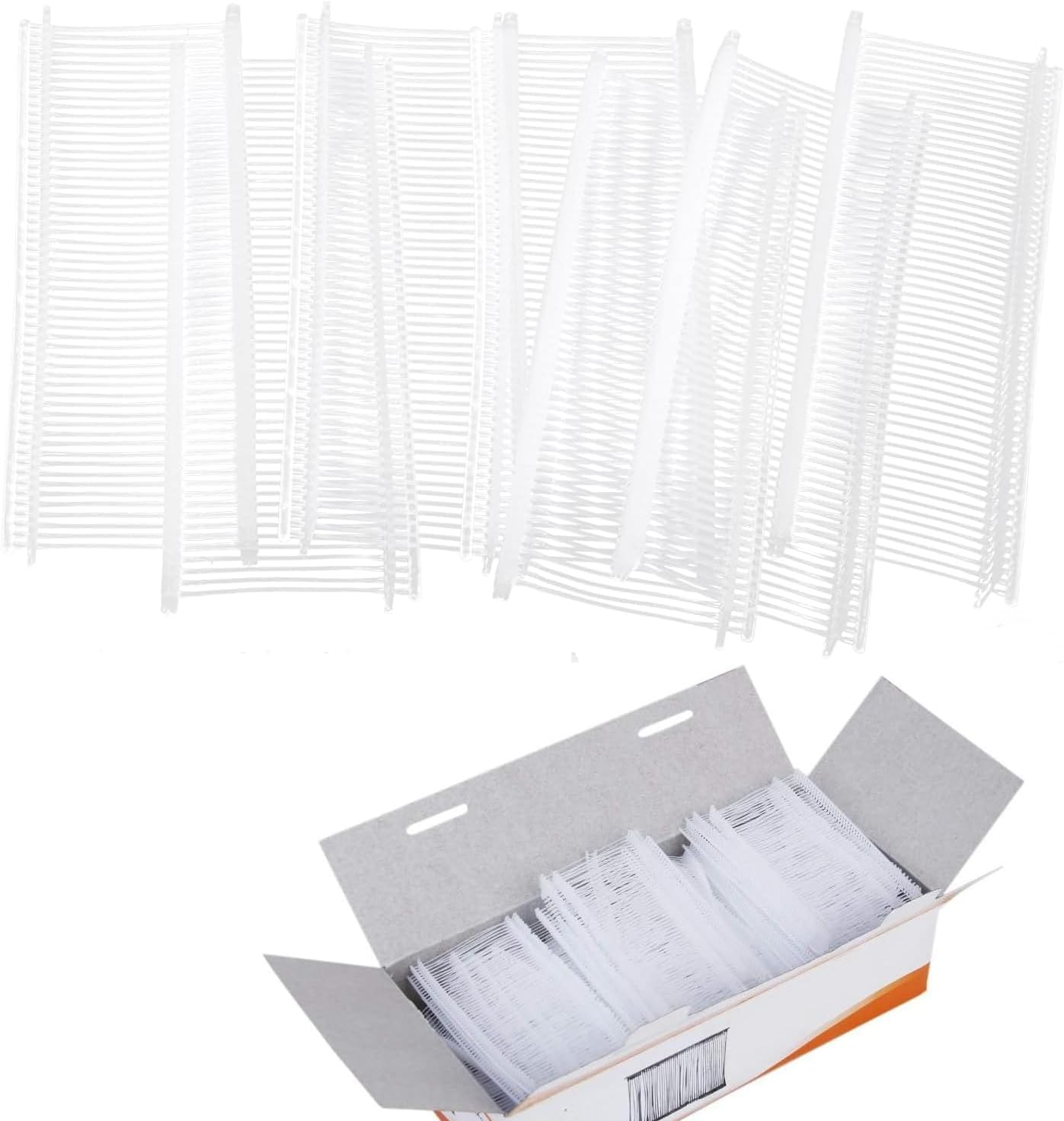 Xinghonyac 5000 Pcs Standard Tagging Gun Fasteners, Clothing Tag Barbs Attachments, Garment Tag Gun Refills for All Standard Price Tag Gun (1Inch)