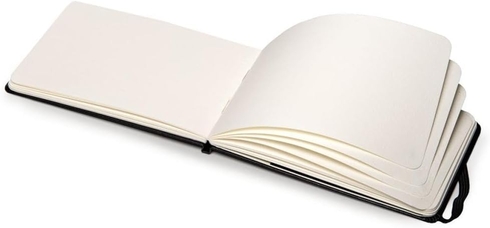 Moleskine Watercolour Hard Cover Notebook - Plain - Pocket - Black, (MM803) image number 3