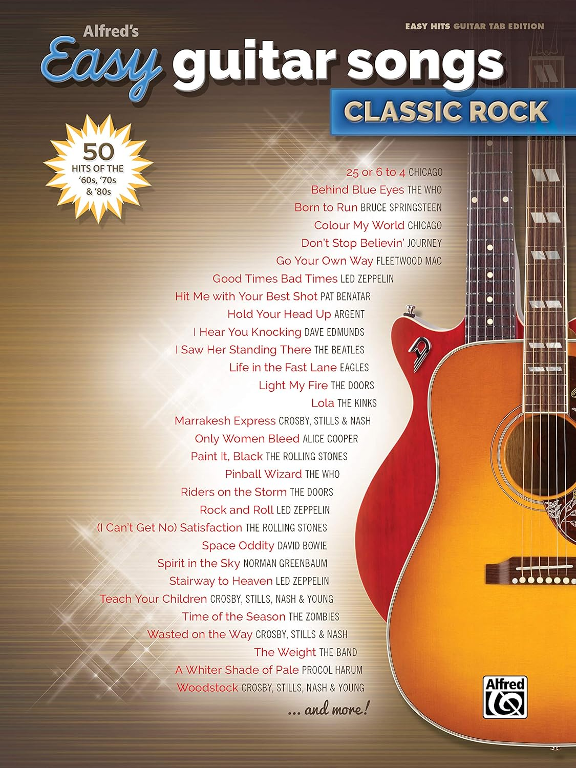 Alfred'S Easy Guitar Songs -- Classic Rock: 50 Hits of the '60S, '70S & '80S image number 6