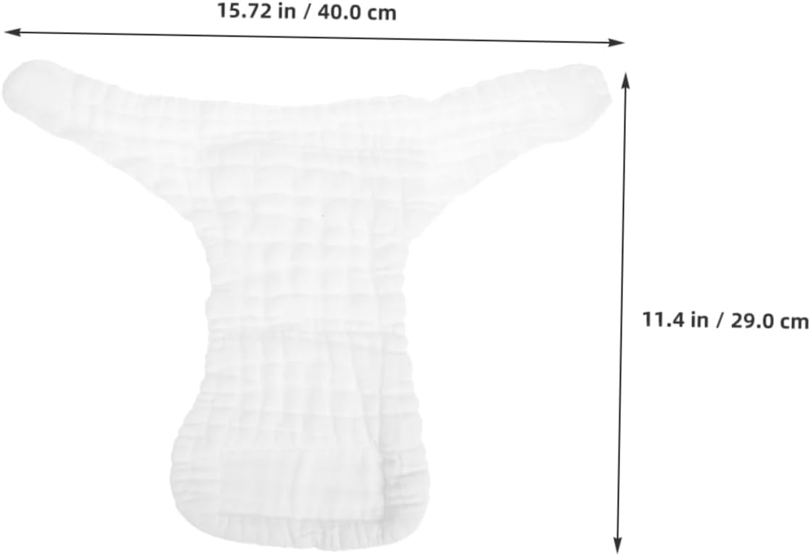 5Pcs Reusable Cotton Diaper Covers for Washable Nappy Liners Soft Months Breathable Absorbent Cloth Diapers image number 2
