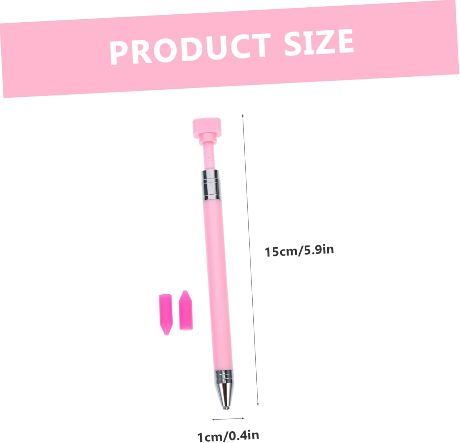 CTIRCHIU Diy Craft Tool Diamond Drawing Drill Pen Nail Art Pen Pink Soft Wax Rhinestone Tool image number 3