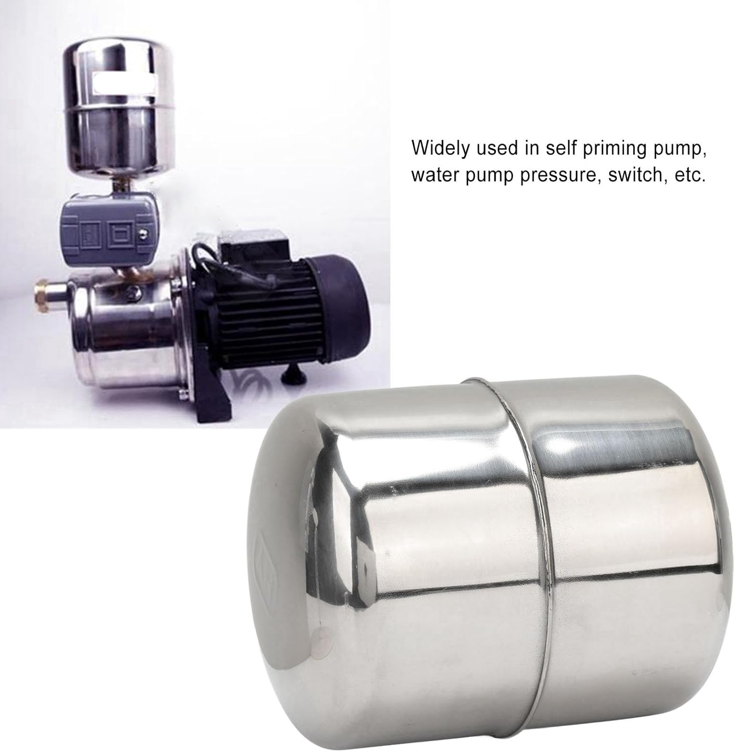 Stainless Steel Leakage Free 2L Pressure Tank for Water Pump, Reliable Work and Easy to Install for Various Water Equipments