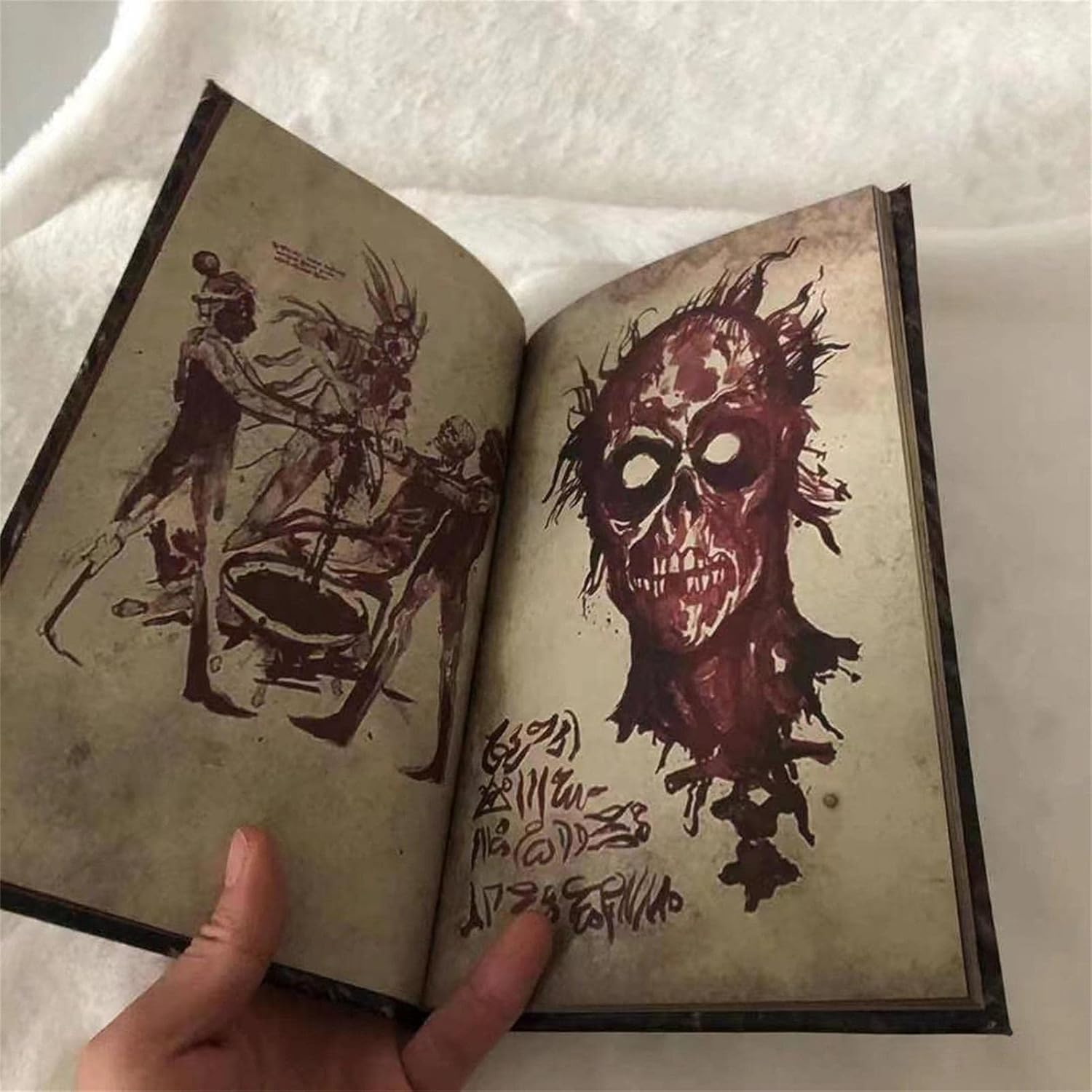Necronomicon Book Evil Dead Necronomicon Book,Necronomicon Book of Dead, Death Spell Book for Home Desk Decorations