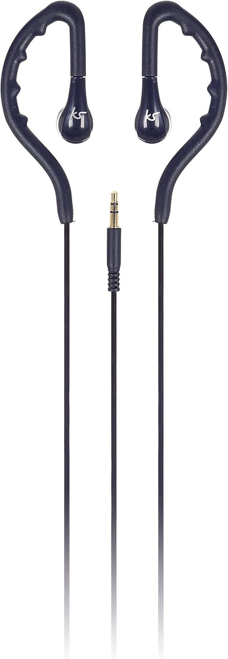Kitsound Enduro Water Resistant Sports Earhook Earphones - Black