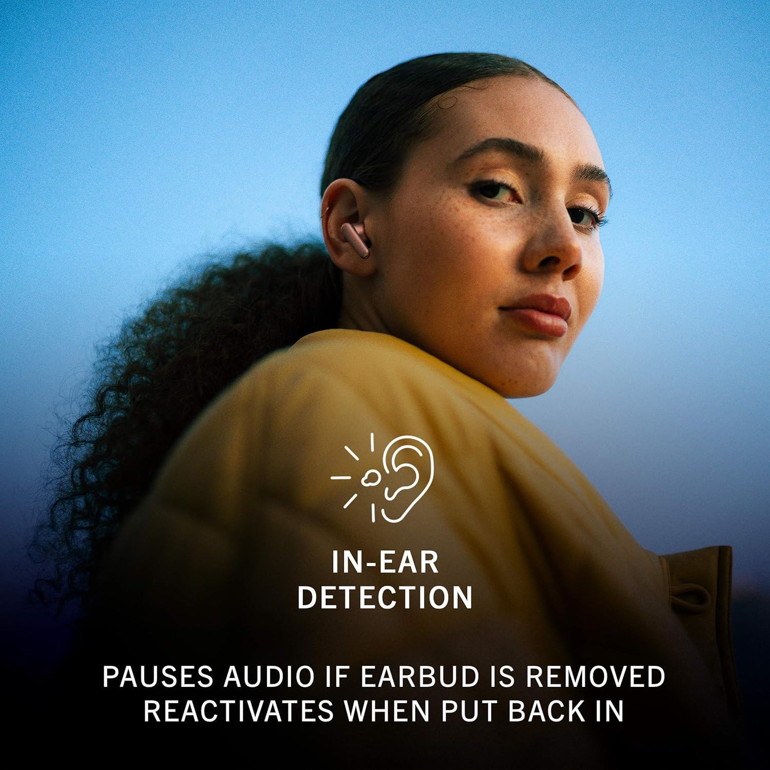 Urbanista London True Wireless In-Ear Headphones Noise Cancelling Headphones, 25 Hours Runtime, Hi-Fi Stereo Sound, Bluetooth 5.0, Built-In Microphone, Compatible Android and Ios, Black image number 2