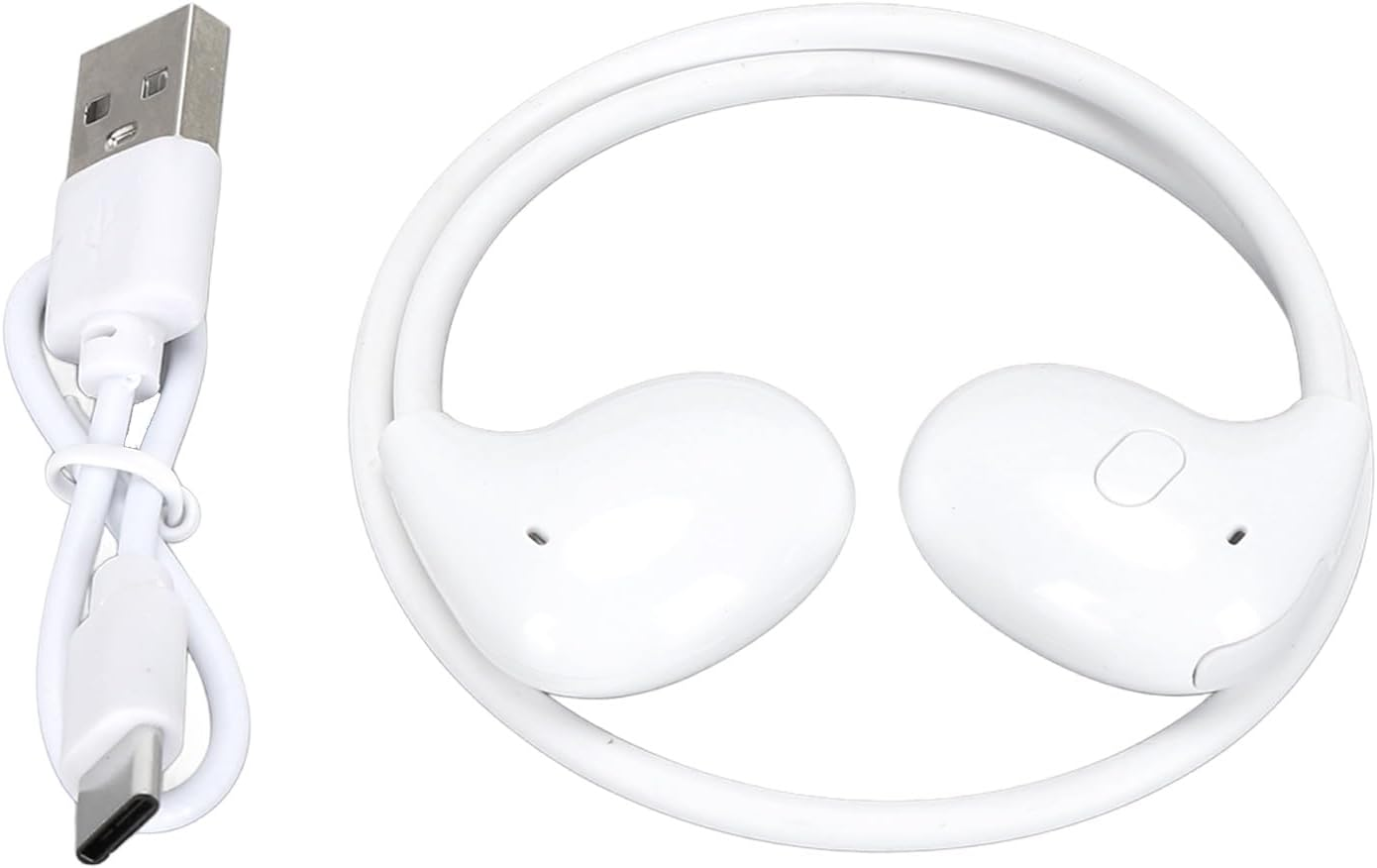 YUEHISY Open Ear Bone Conduction Sport Headphones, Headphones Sweat Resistant Wireless Earphones for Workouts and Running, for Father Is Day for Gifts, Ect (White) image number 6