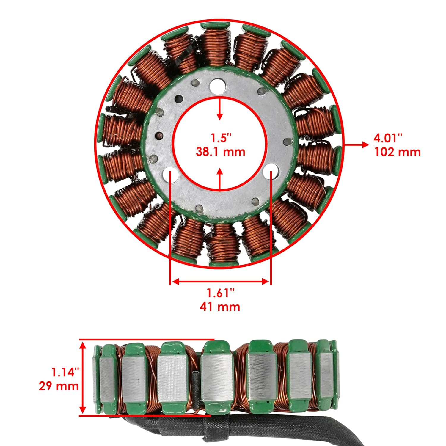 Caltric Stator & Gasket Compatible with Kawasaki Bayou 300 Klf300C KLF 300C 4X4 1989 1990 1991 1992-2005