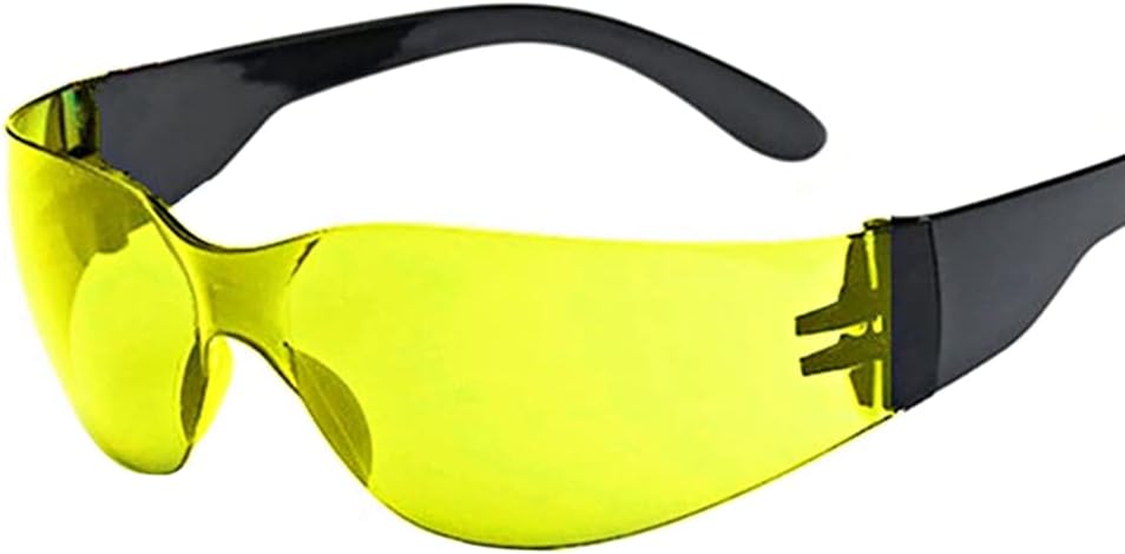 Safety Glasses, Anti-Fog and anti Scratch Reduction Coating, Reinforced Resistant and Protective Lens, Eye Protection Glasses Safety for Snug Fit (Yellow) image number 3