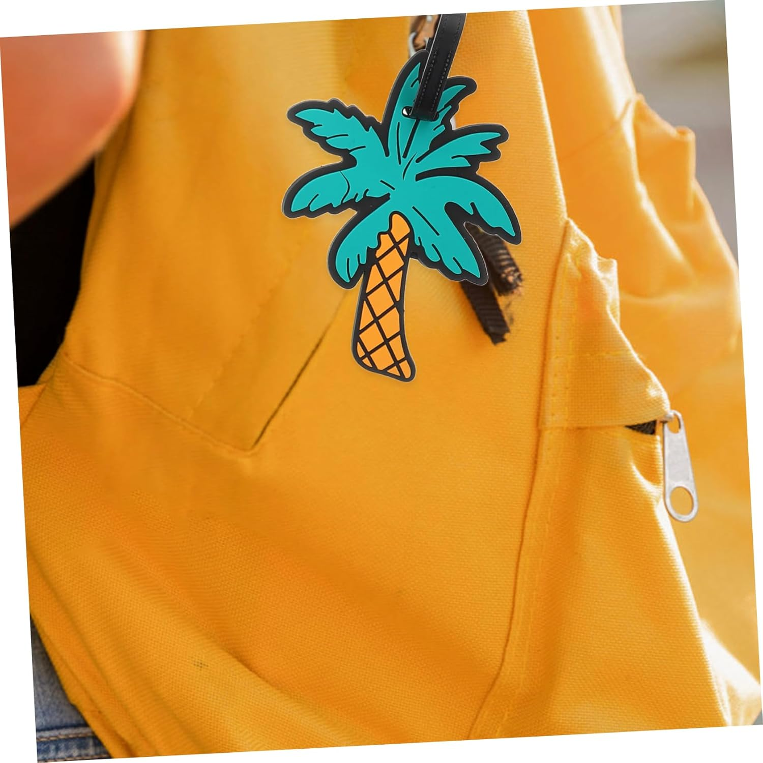 NIYANGLE 3Pcs Hawaiian Sunglasses Luggage Tags Travel Id Suitcase Tag Women Men Baggage Decor image number 2