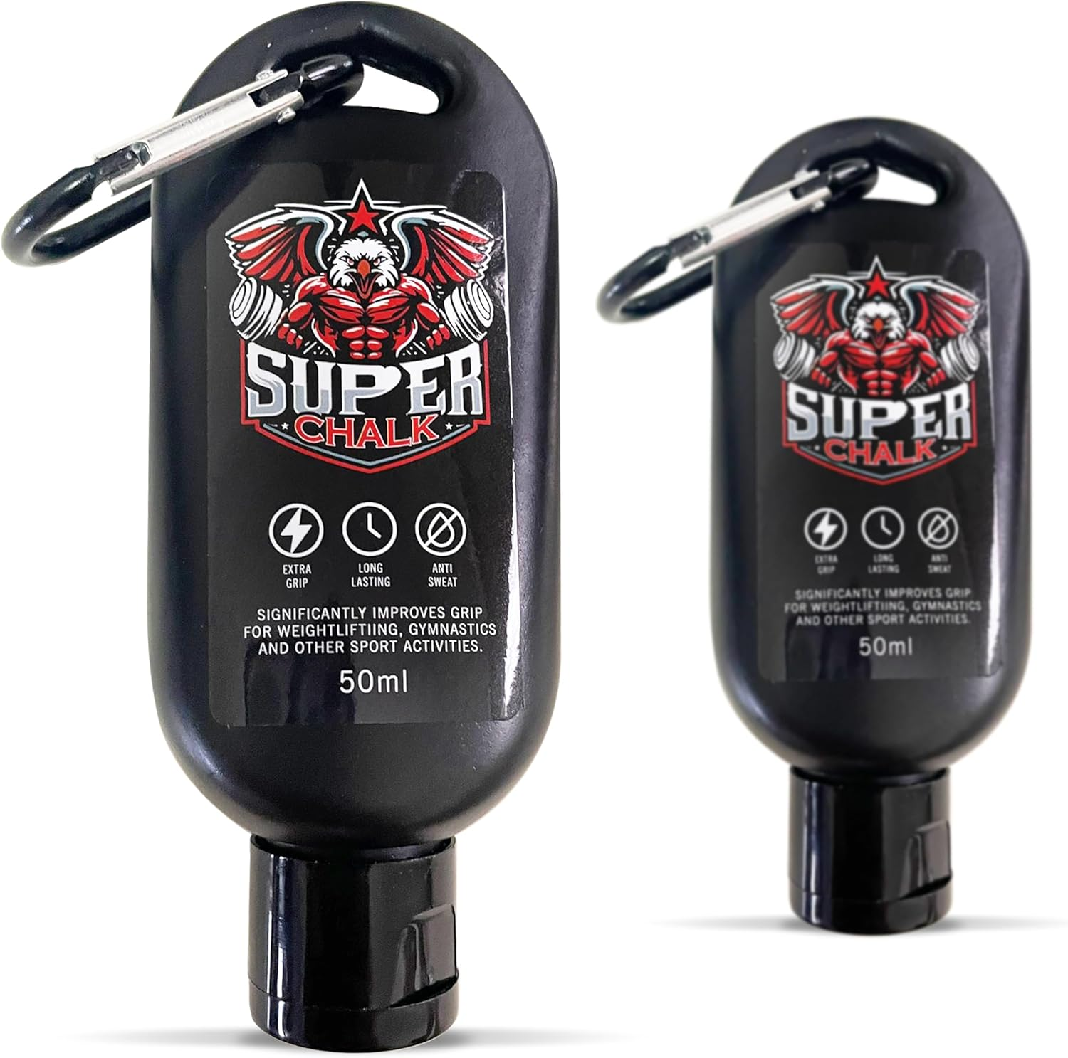 Liquid Chalk Weightlifting - Super Chalk 50Ml Liquid Chalk for Rock Climbing, Gymnastics, Lifting Chalk, Hand Chalk for Weight Lifting, Gym Chalk for Powerlifting, Liquid Grip Liquid Chalk Climbing image number 1