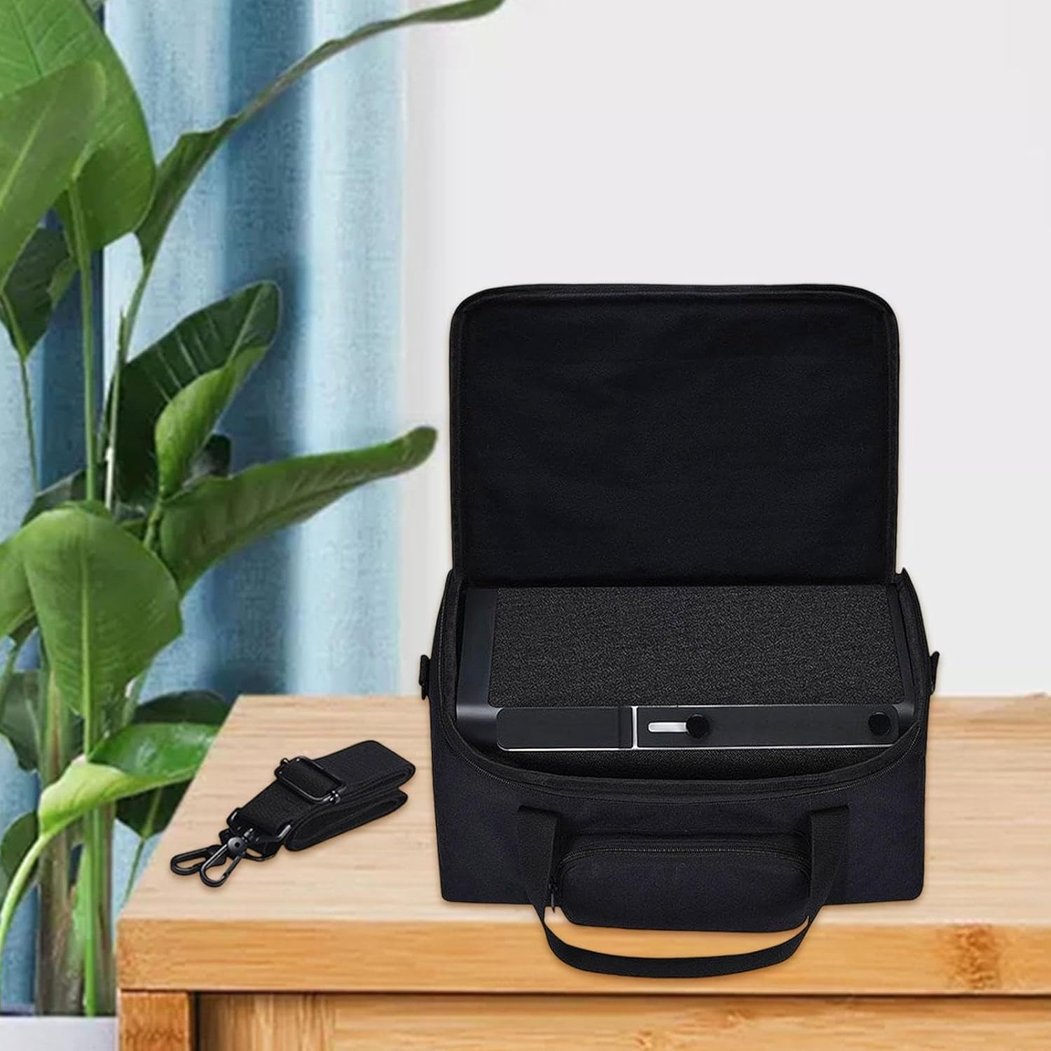 Ysyqkn Portable Speaker Case with Adjustable Shoulder Strap Speaker Storage Bag image number 1