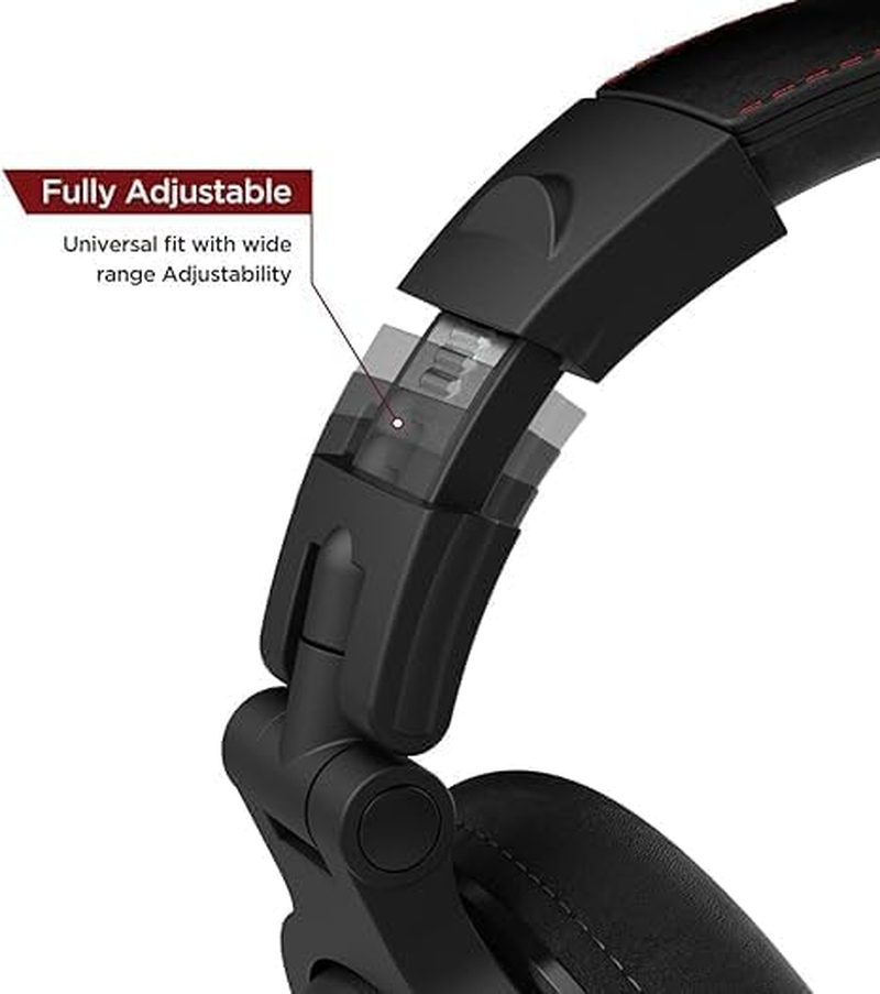 Encased Thore over Ear Iphone 15 Wired Type C Headphones with USB-C Connector &ndash; Closed Back Studio DJ Monitor Earphones (50Mm Neodymium Drivers) (V200 Black) image number 3