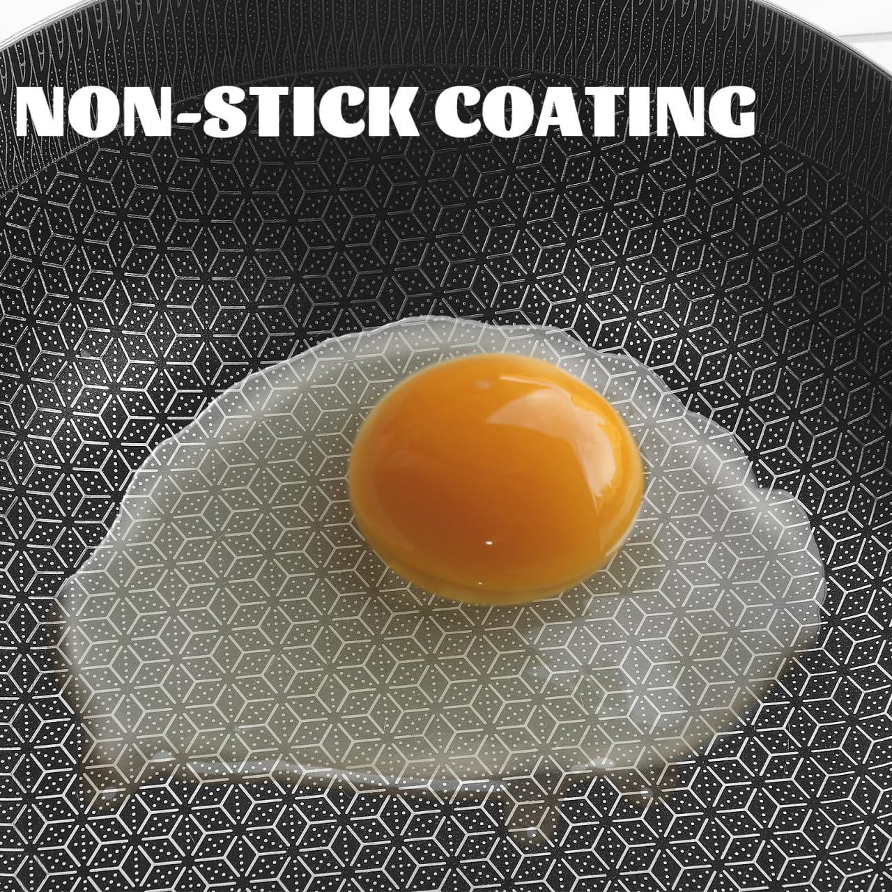 Kichvoe Wok Pan Stainless Steel Wok 18CM Honeycomb Skillet Induction Cooking Fry, Stir-Fry Pans Flat Bottom Wok Gas Stove Cooking Pot for Kitchen Restaurant Home image number 1