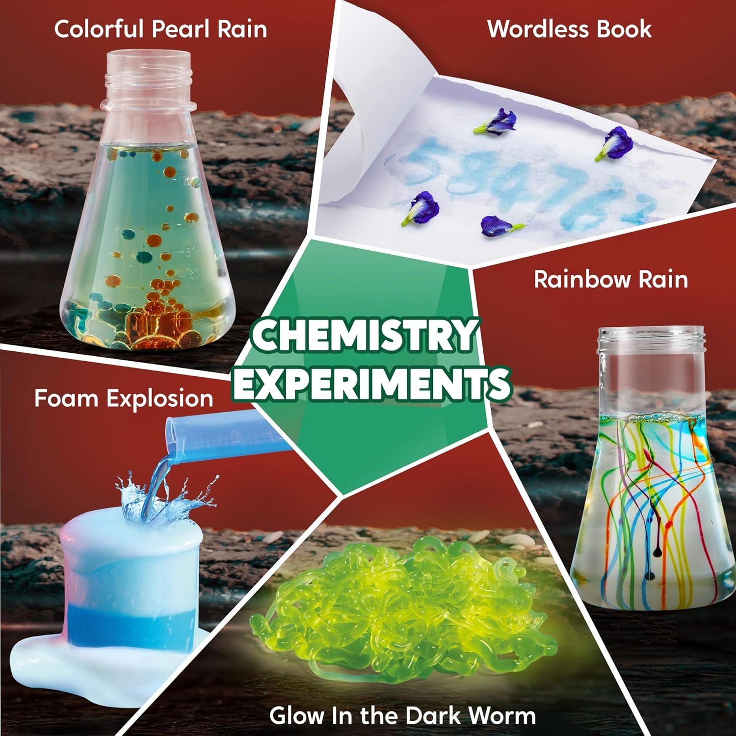 Klever Kits Amazing Science Kits- 85+ Experiments Educational Toys, STEM Activities with Erupting Volcano and Growing Crystal Tree for Kids Aged 6 7 8+ image number 2
