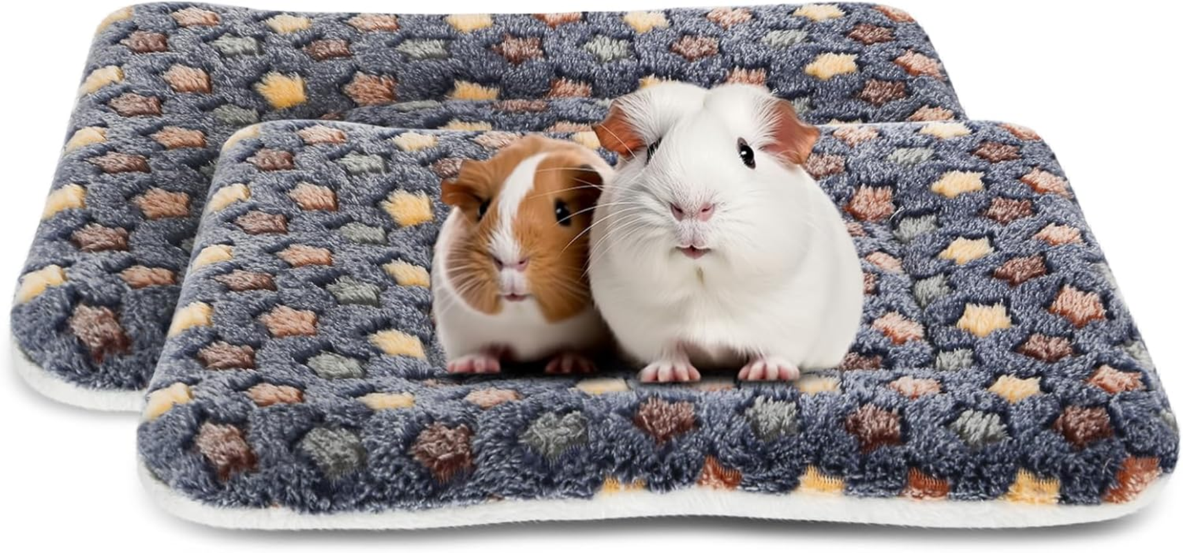2 Pack Guinea Pig Bed - 10 X 13 Inch Guinea Pig Pee Pads Bedding - Washable and Thickness Upgrade