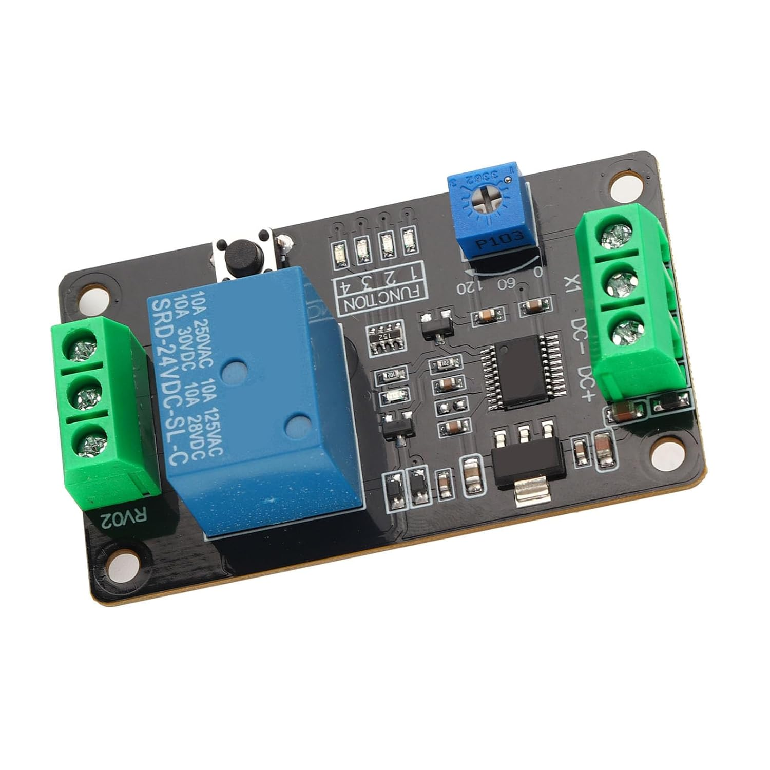Self-Locking Delay Relay Module, Timer Relay DC 5V/12V/24V for Power Supply Protection (DC24V) image number 5