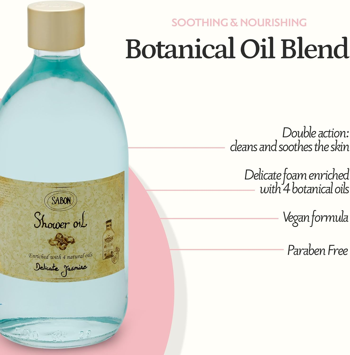 Sabon Shower Oil - Delicate Jasmine 500Ml