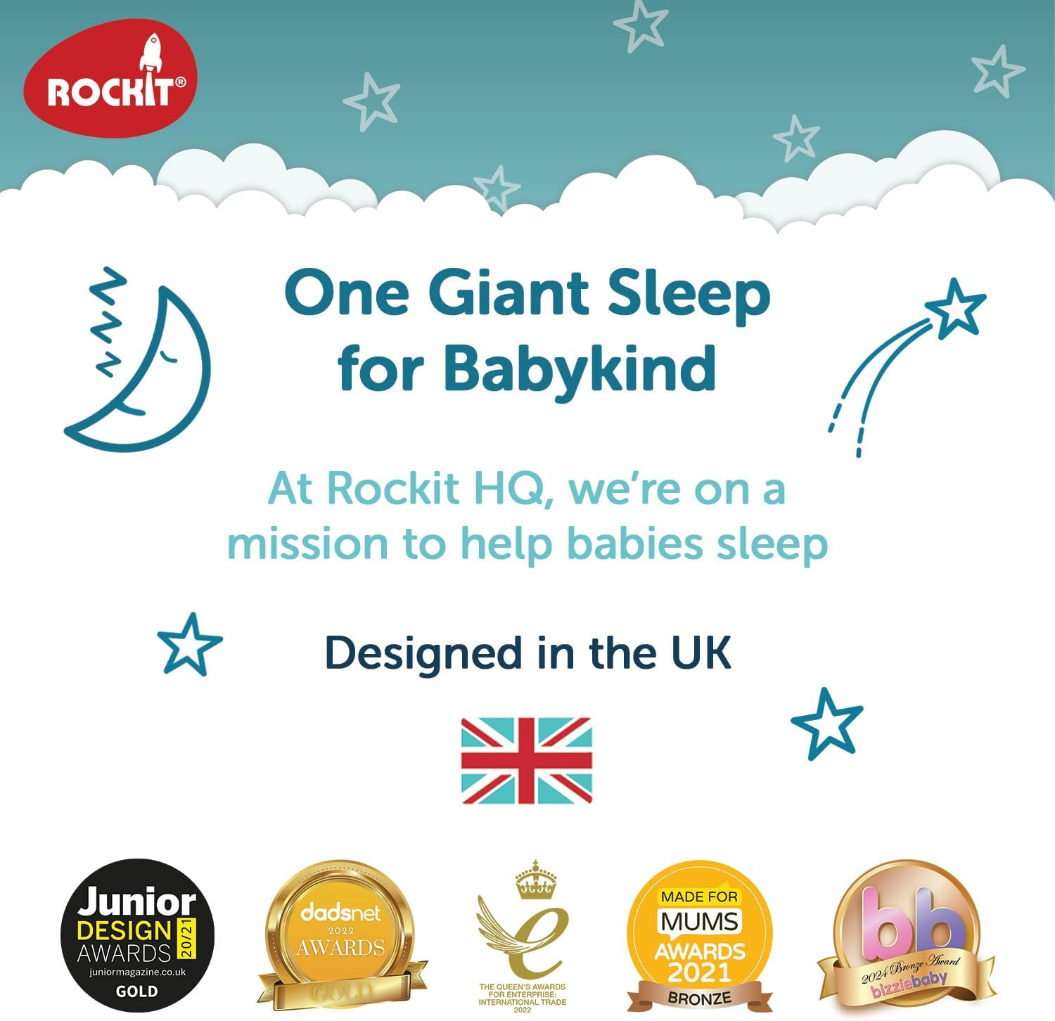 Zed by Rockit - Car like Vibrations - Baby Sleep Aid - 6 Vibrating Modes & Soft Glow Night Light - Works on All Mattresses - Baby Soothing Machine - Helps Toddlers Sleep image number 2