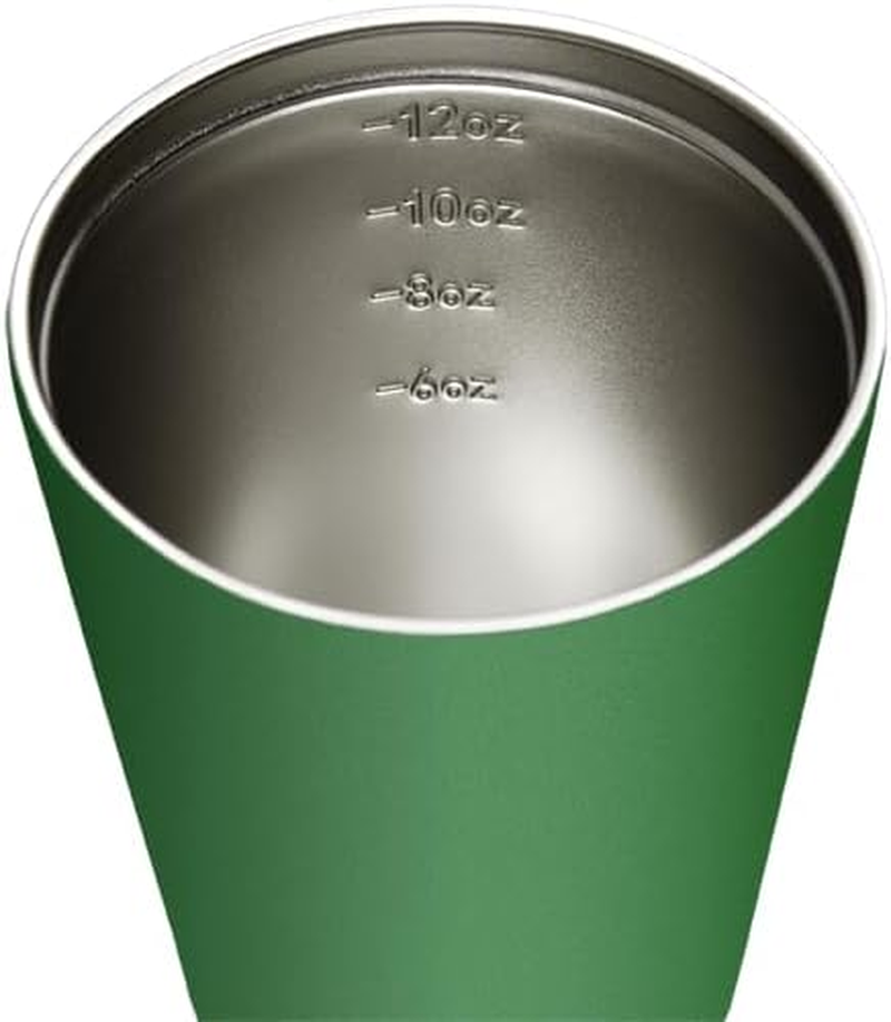 Made by Fressko Reusable Coffee Cup - Stainless Steel Insulated Mug - Leak Proof Travel Cup for Hot/Cold Drinks - 3 Hr Heat Retention - Fits Car Holders & Coffee Machines - Clover - 12Oz 340Ml image number 3