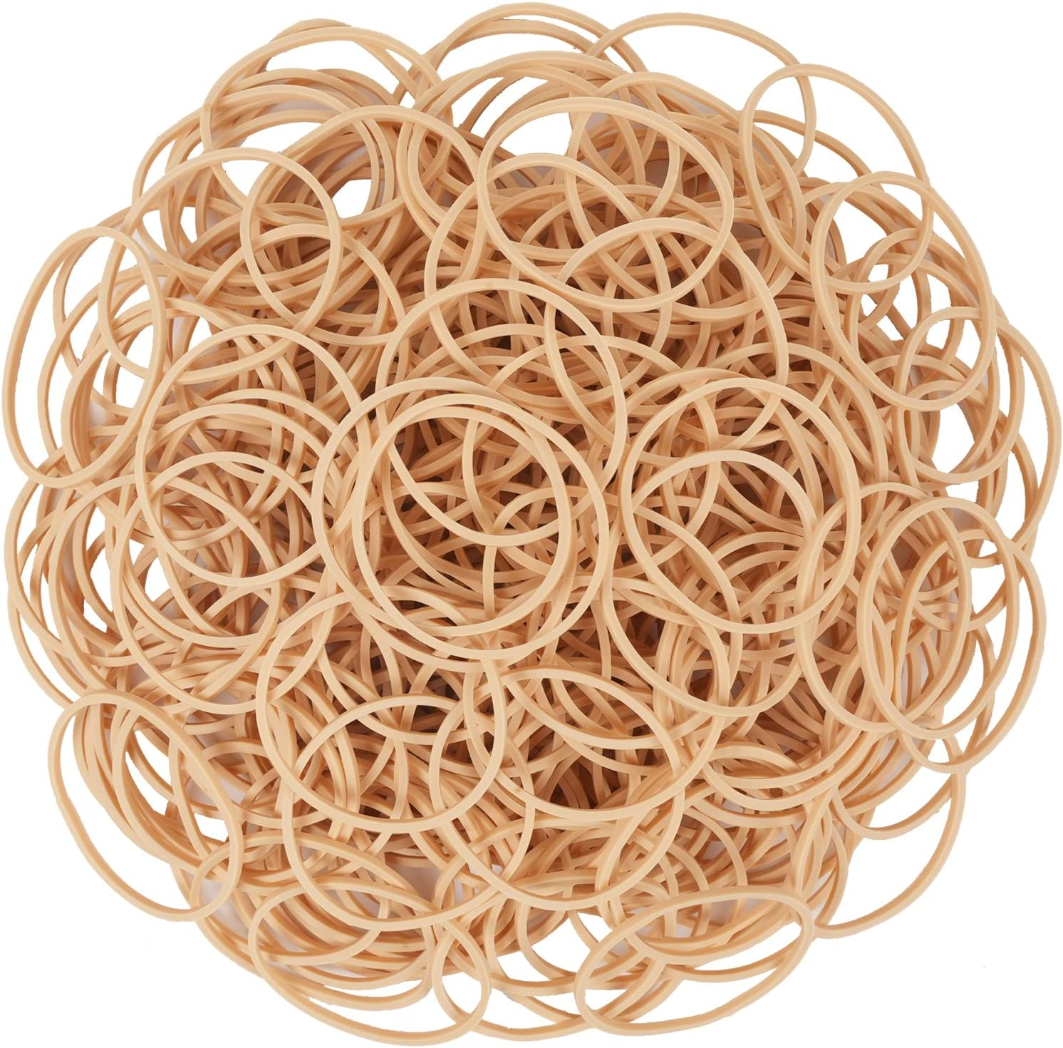 Rubber Bands Size#16 Elastic Rubber Band 450Pcs 200Grams Beige Office Supplies File Folders Litter Box image number 3