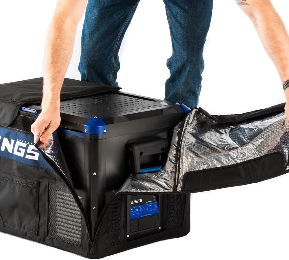 Kings Stayzcool 60L Fridge Freezer Cover Tough Durable Insulated Zip Opening 4WD image number 1