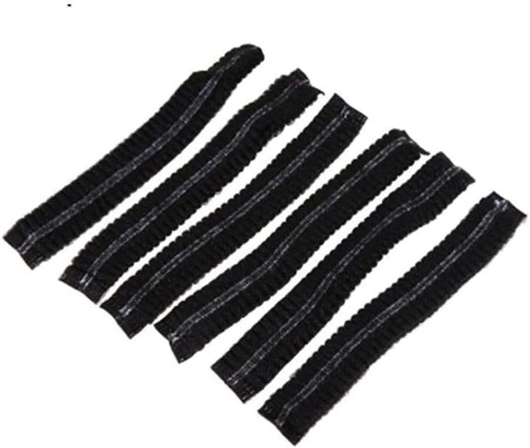 Disposable Hair Net,100 Pack Disposable Nonwoven Hair Cap, Hair Net for Nurses, Cooking, Salon, Food Service - Black, 21Inch image number 1