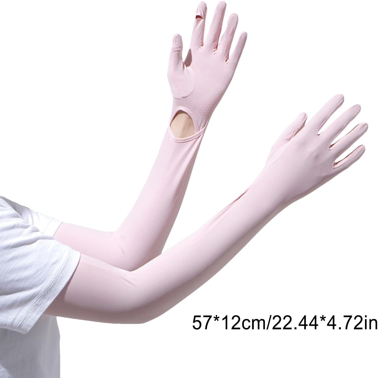 Shurzzesj Women'S Summer Gloves, Women'S Driving Gloves, Soft High Elasticity UV Gloves for Sun Protection &ndash; Long Quick Dry Sun Gloves for Girls