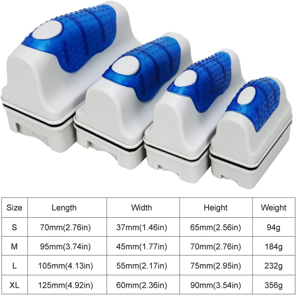 Jasonwell Magnetic Aquarium Fish Tank Glass Algae Glass Cleaner Scrubber Floating Clean Brush(S) image number 1