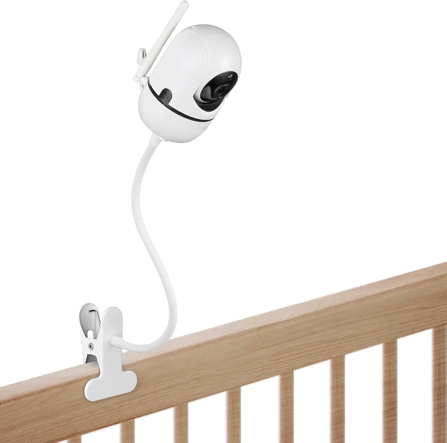 Denash Flexible Baby Monitor Mount, Adjustable Gooseneck Holder with Universal 1/4 Screw Compatibility and Clamp Fixation for Cameras image number 3