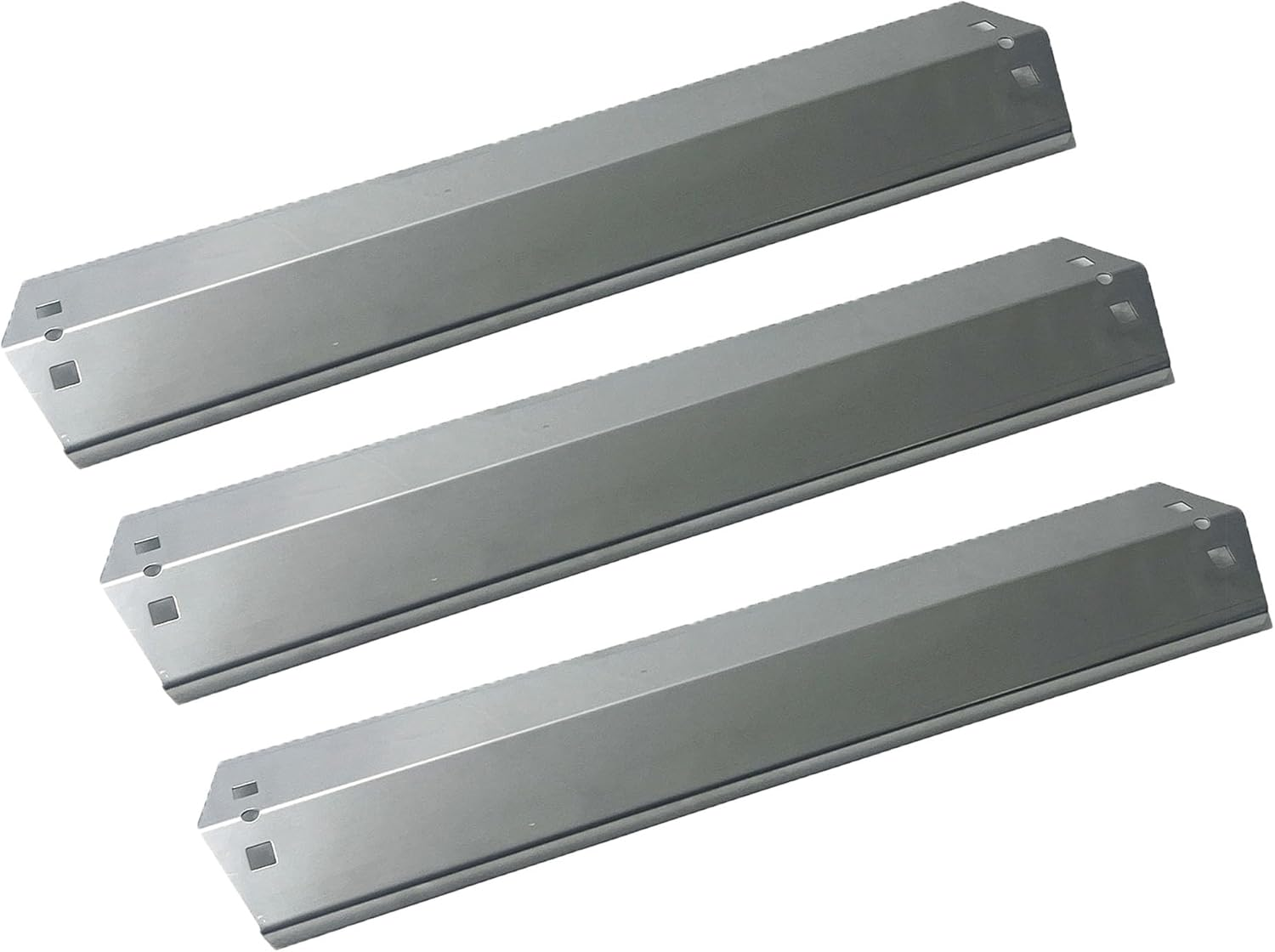 Direct Store Parts DP105 (3-Pack) 18 15/16 X 3 7/8 Inch Porcelain Steel Heat Plates Replacement for Chargriller 3001,3008,3030,4000,5050,5252, for King Griller 3008,5252 Gas Grill image number 1