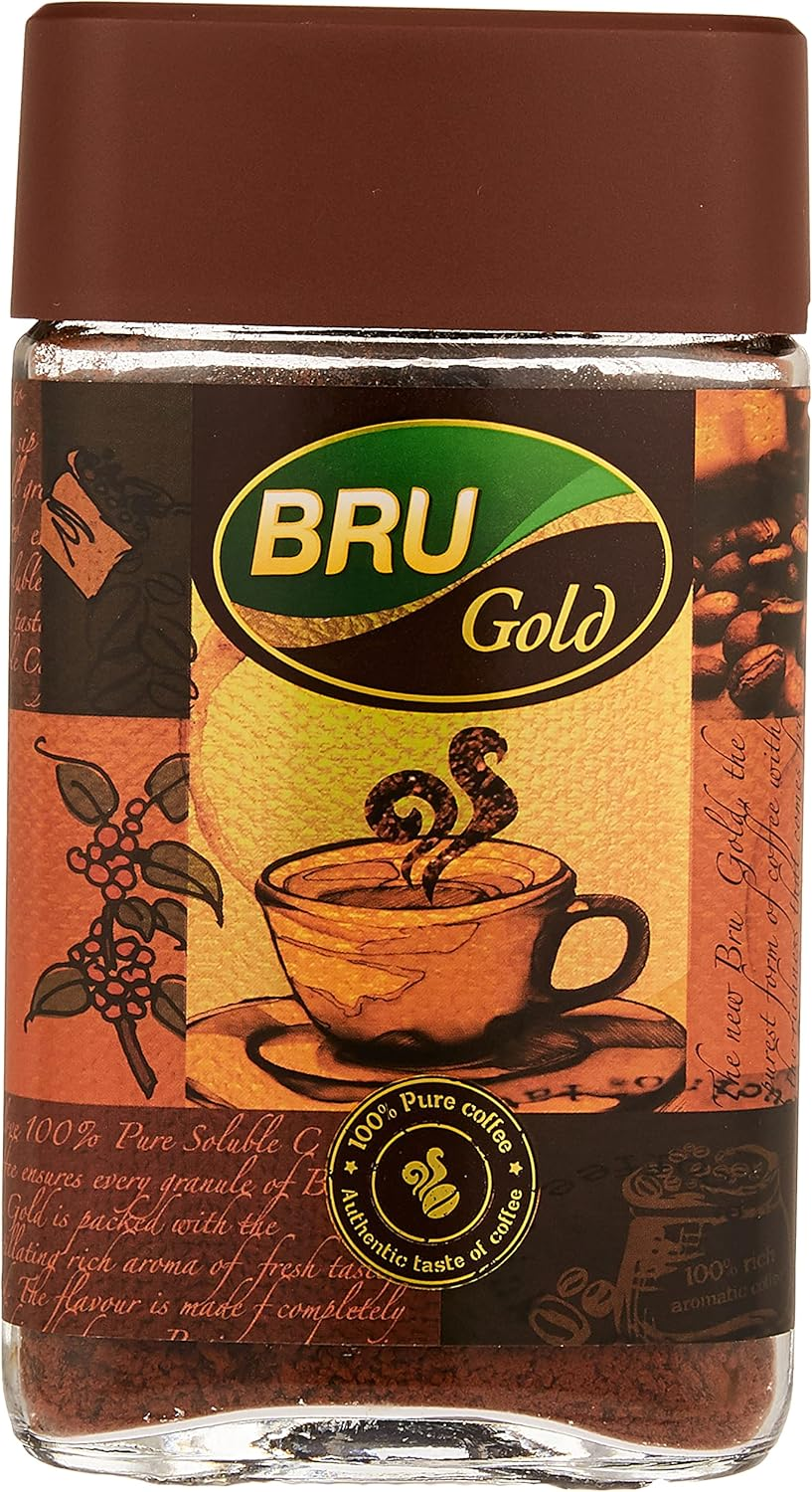 Bru Gold Instant Coffee in Glass Jar, 100 G image number 2