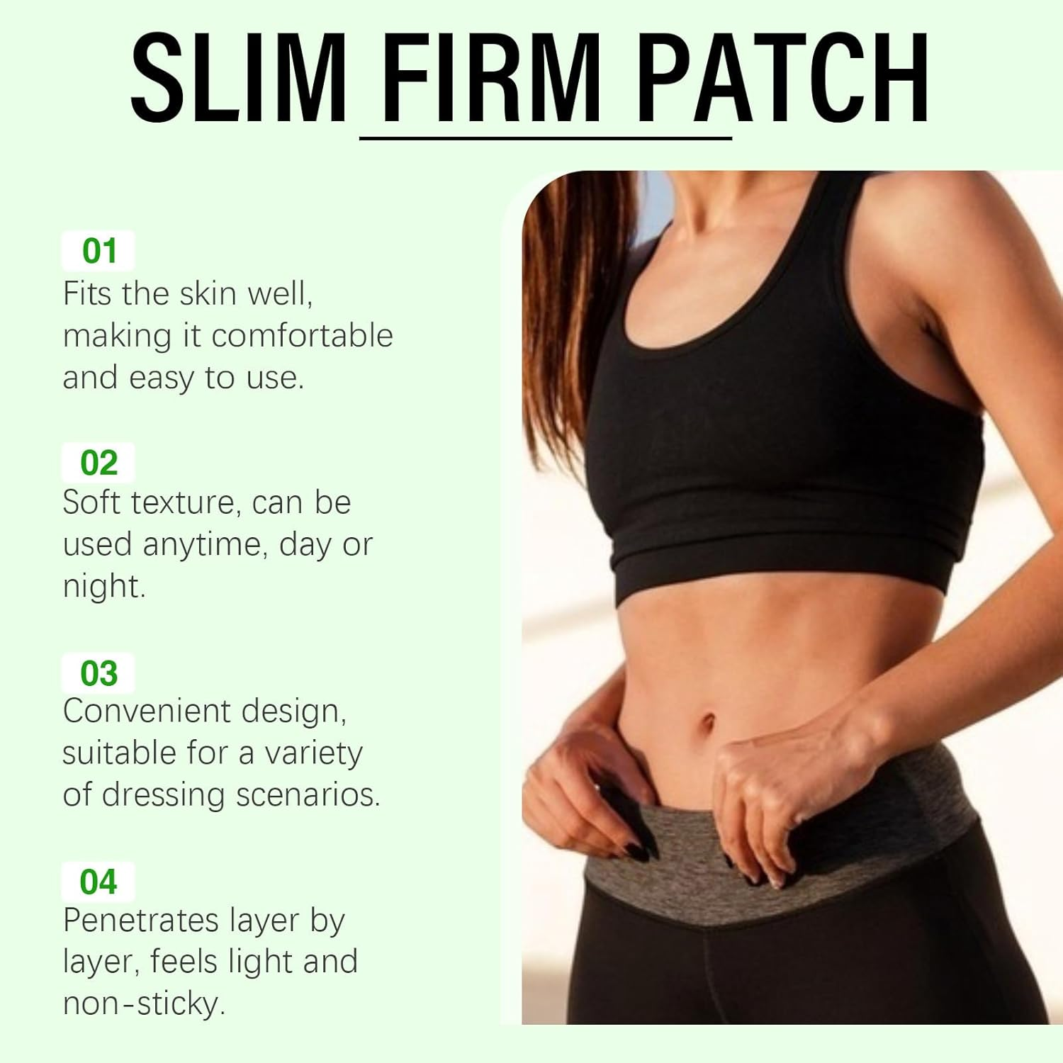 Nano Patch Firming Skin & Body Care, Natural Ingredients, Safe Effective for All Skin Types, Gentle Soothing Massage, Supports Skin Tightening Shaping (4PCS) - 4Pcs image number 5