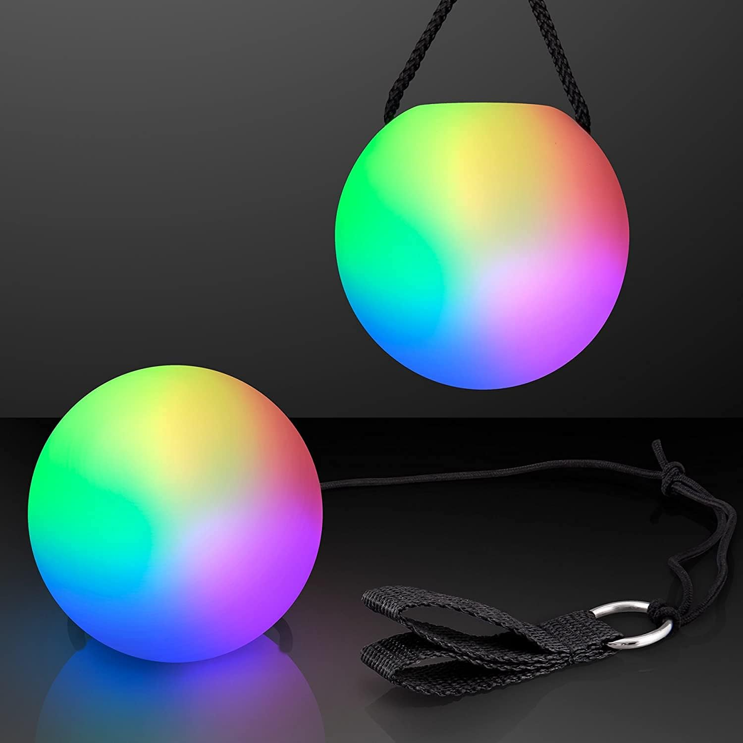 Poi Swirling Light Rave Toy (Set of 2) Color C Poi S image number 3